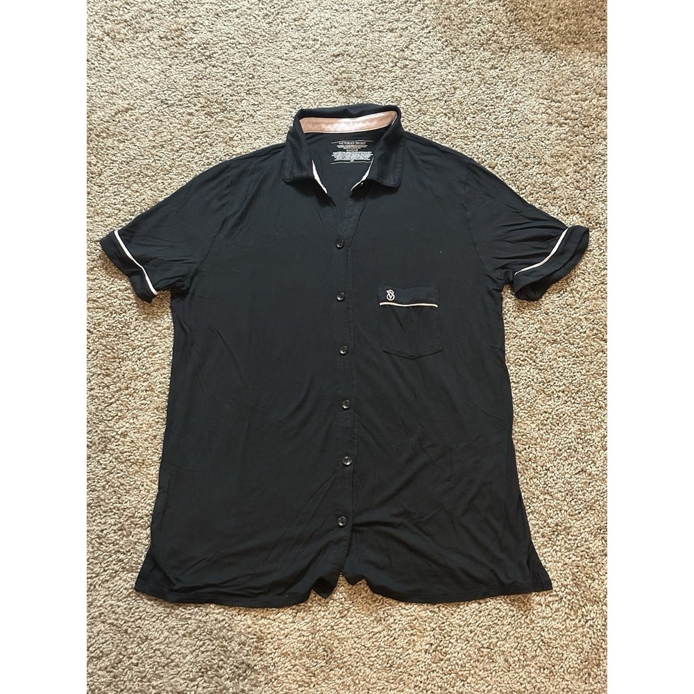Women's Victoria Secret Sleepwear Loungewear Button Up Shirt - Small